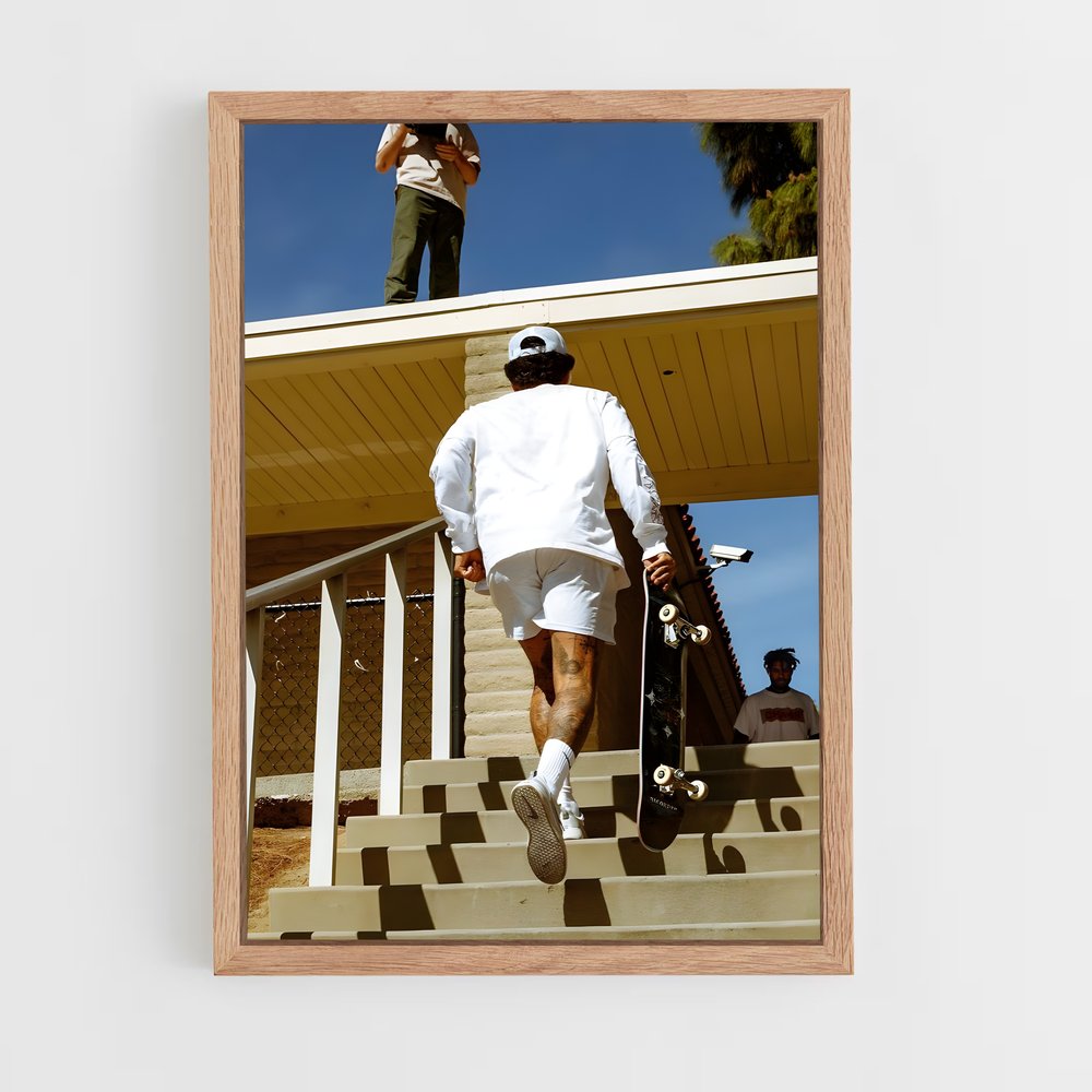 Poster Nyjah huston – affiche Skateboard (vue 4)